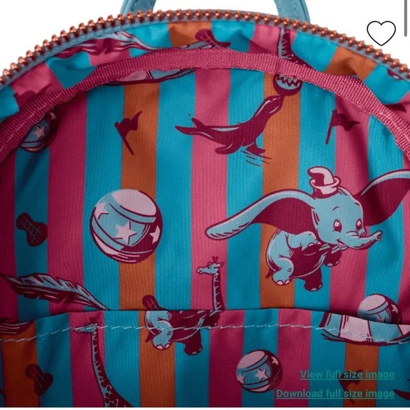 Loungefly Dumbo Exclusive Circus Tent Light Up Mini Backpack & Wallet - Picture 6 of 12